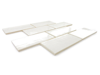 3"x6" Subway Tile - 11 Deco White