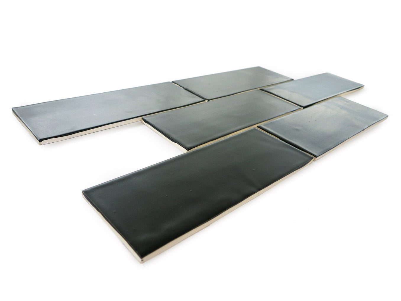3x8 Subway Tile Satin Black