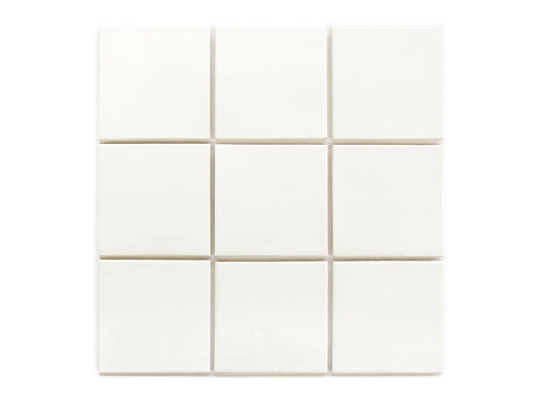 4x4 Subway Tile Deco White
