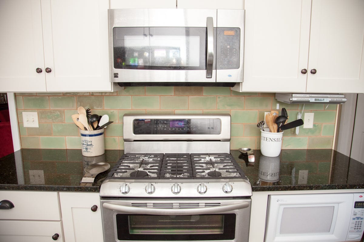 4x8 Subway Tile Patina Installed