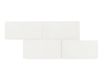 4"x8" Subway Tile - 130 White