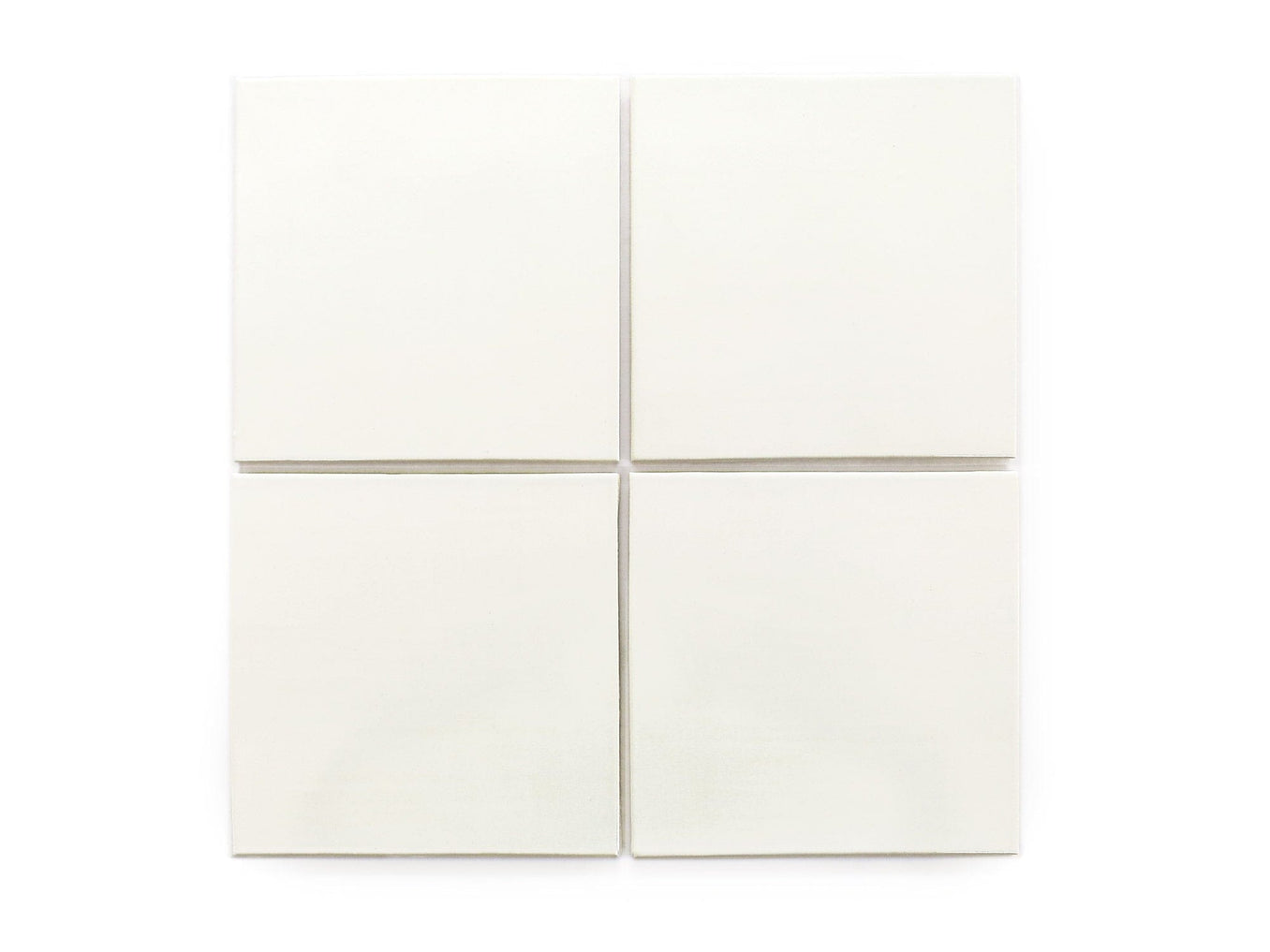 ceramic | white matte | square subway ~ 6x6x0.25