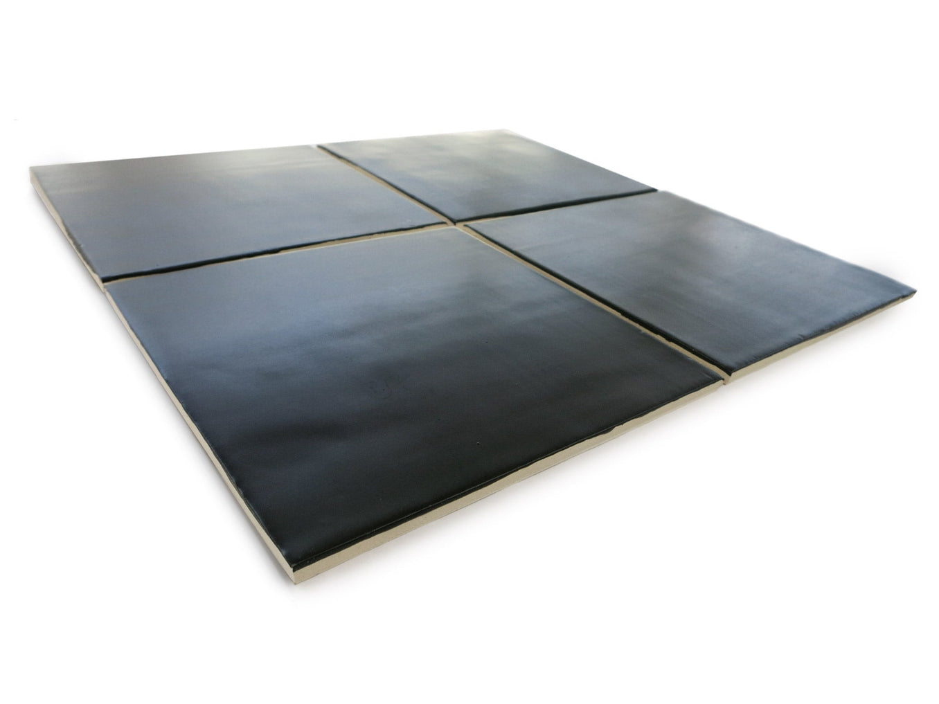 6x6 Subway Tile Satin Black