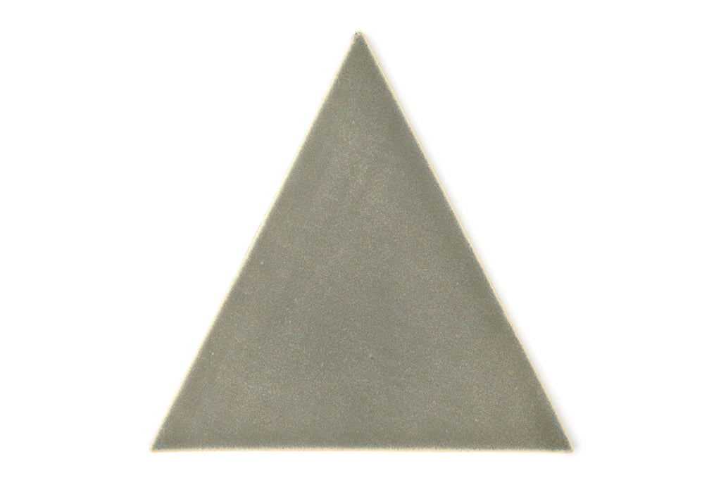 Triangle Sage-Grey Pattern Tile | Mercury Mosaics