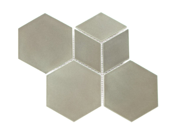 dusty grey geo tile
