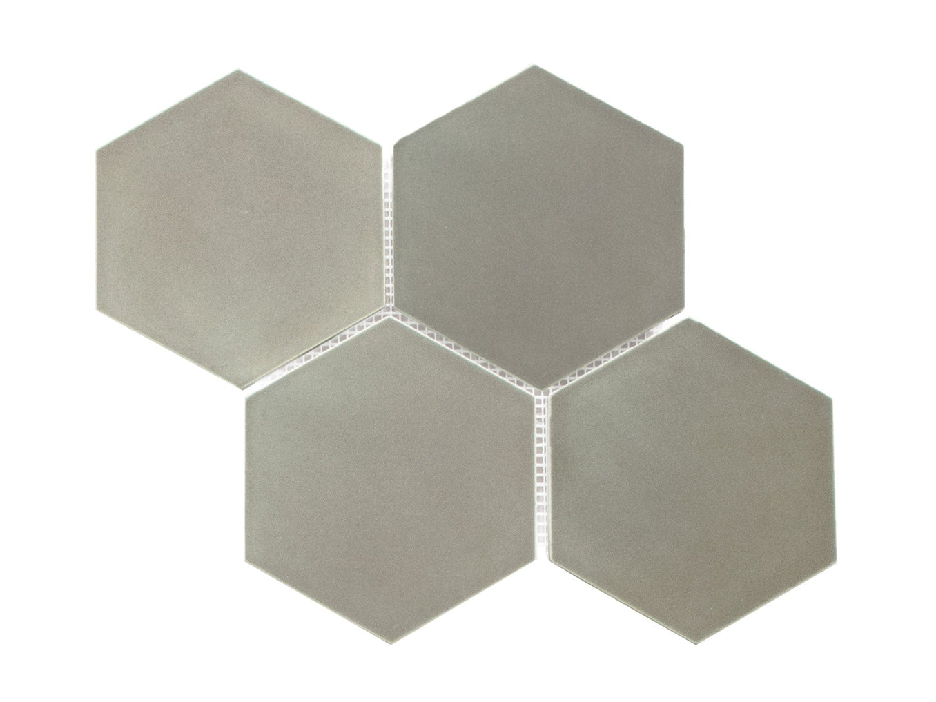 dusty grey hexagon diamond tile