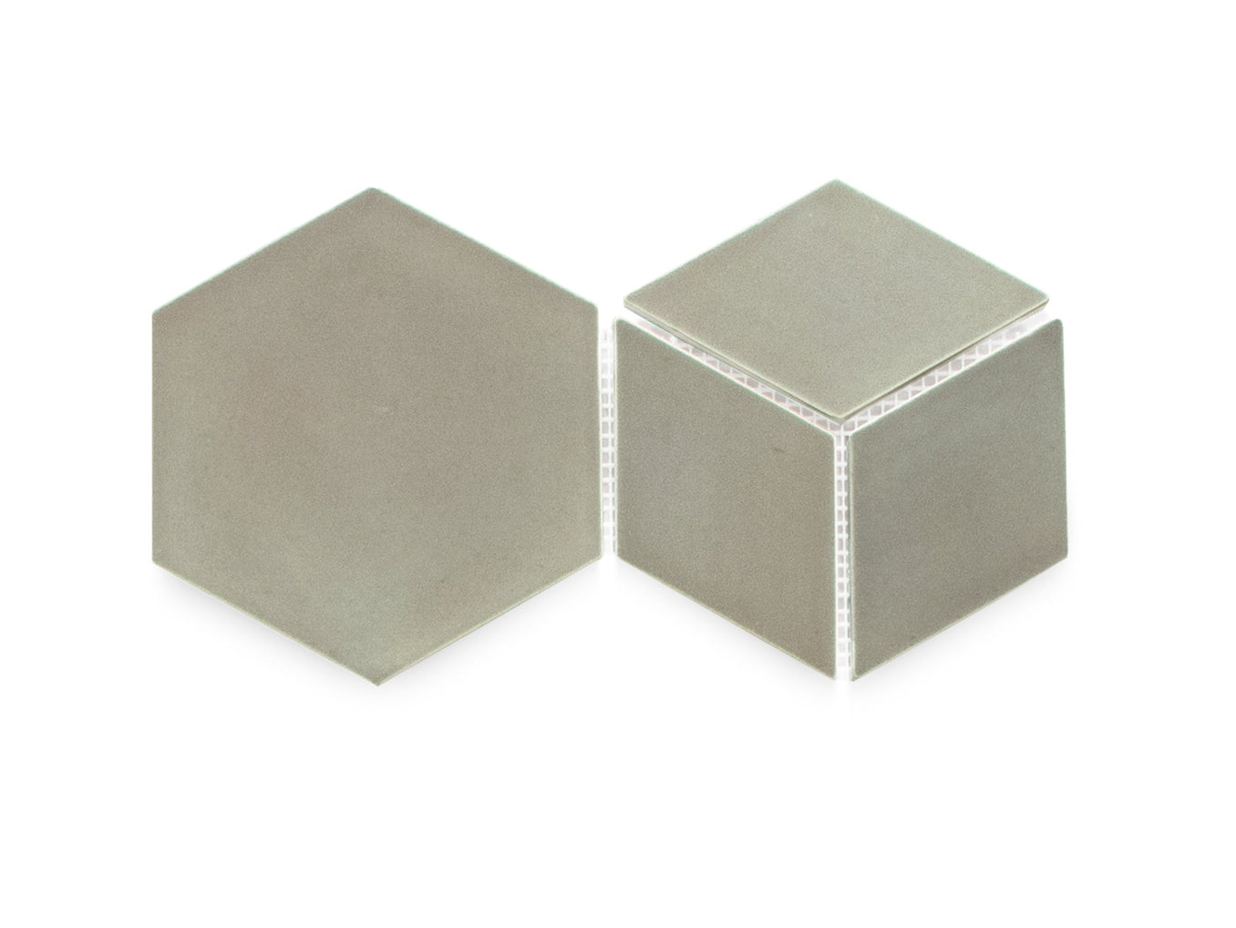 dusty grey geo tile sample