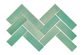 2"x6" Herringbone Pattern - 1065 Mint Julep