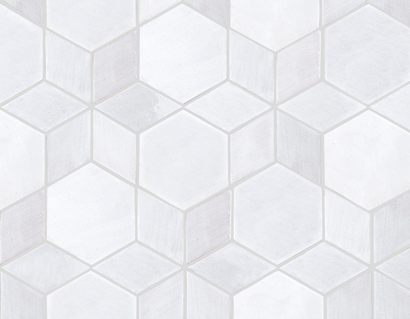 white diamond and hexagon tile, white diamond hexagon star pattern tile, cool white diamond hexagon star pattern tile