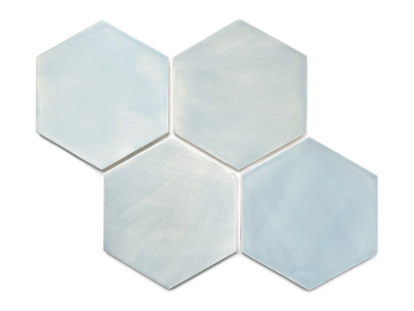 Large Hexagon - Blue Opal