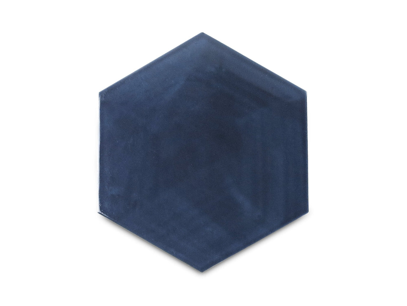 navy hexagon tile