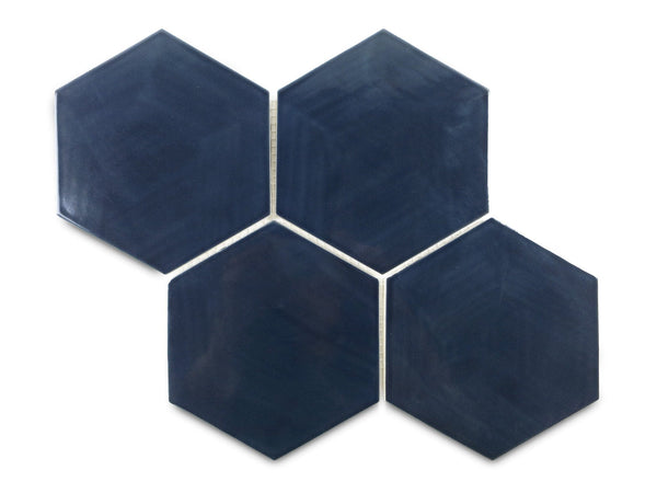 navy hexagon tile, navy blue hexagon tile