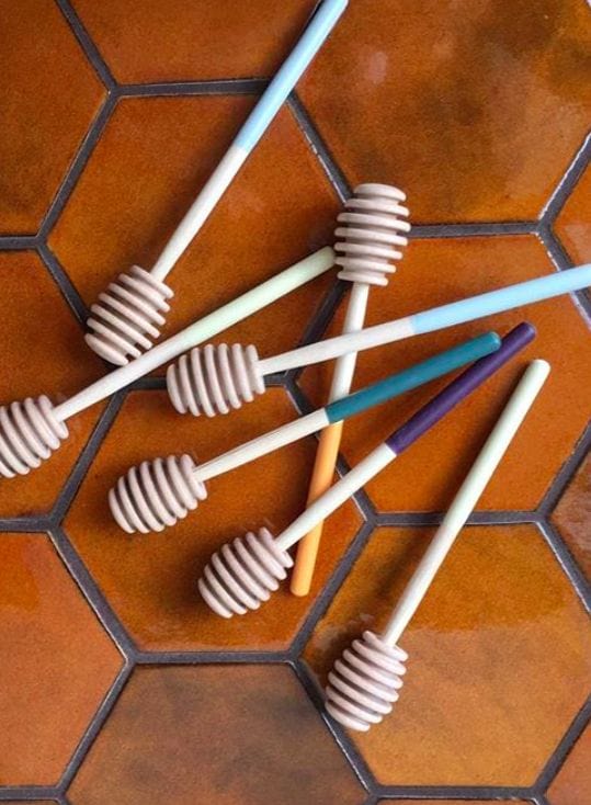 Large Hexagon - Amber Installed