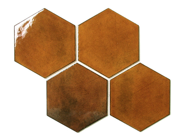 Large Hexagon - Amber