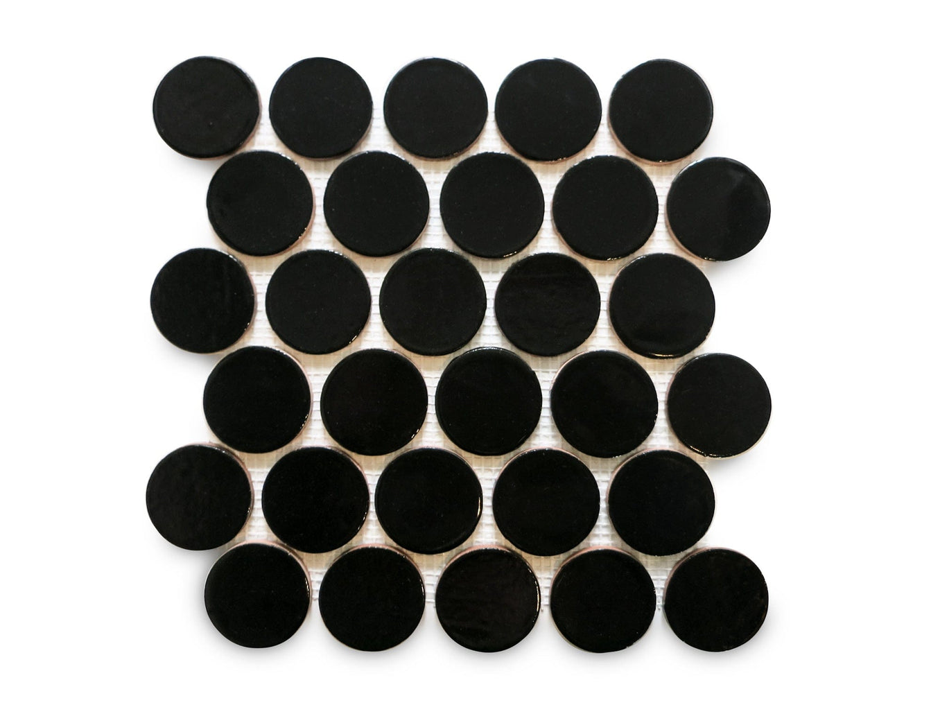 Large Penny Rounds Tile Sheet - 613 Black