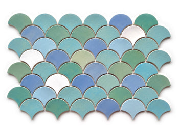 Just Beachy Blend Medium Moroccan Fish Scales | Batch of 19.8sf