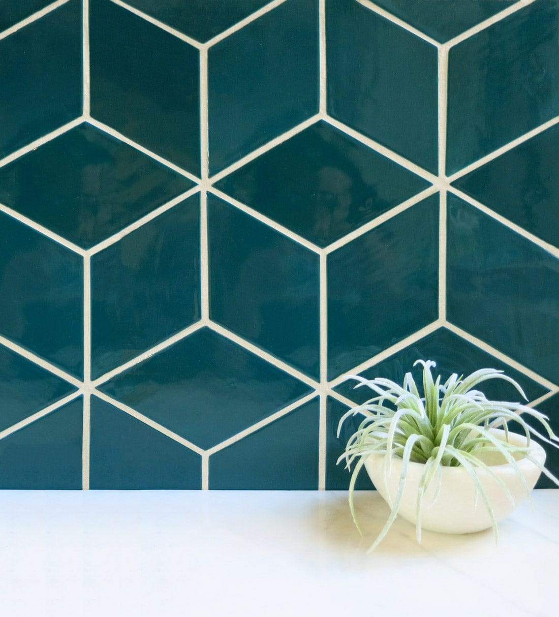 Medium Diamonds- Teal Installed