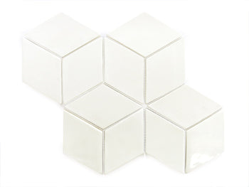 Medium Diamonds - 11 Deco White