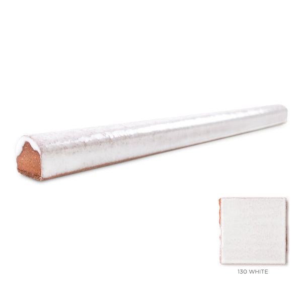 Pencil Liner Trim 130 White, white pencil liner tile trim, white tile trim, white pencil liner tile, white pencil liner trim