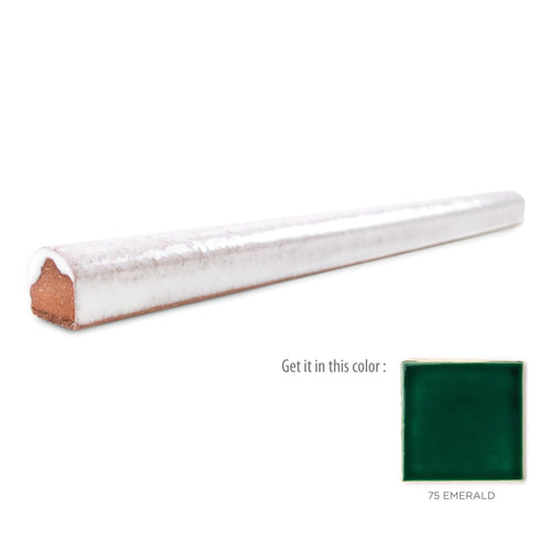 Pencil Liner Trim 75 Emerald, emerald green pencil liner tile, emerald green tile trim