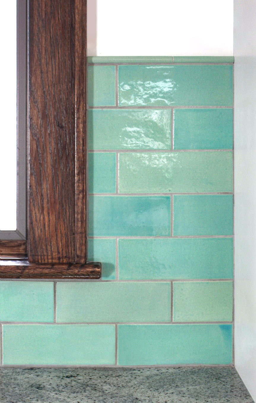 blue pencil liner tile, blue pencil liner tile trim, blue pencil tile kitchen backsplash, blue tile trim