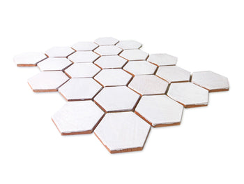 Small Hexagon - 130 White
