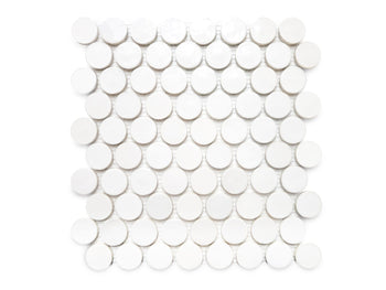 Small Penny Rounds - 11 Deco White