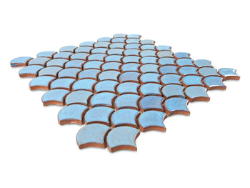 Small Moroccan Fish Scales - 12R Blue Bell