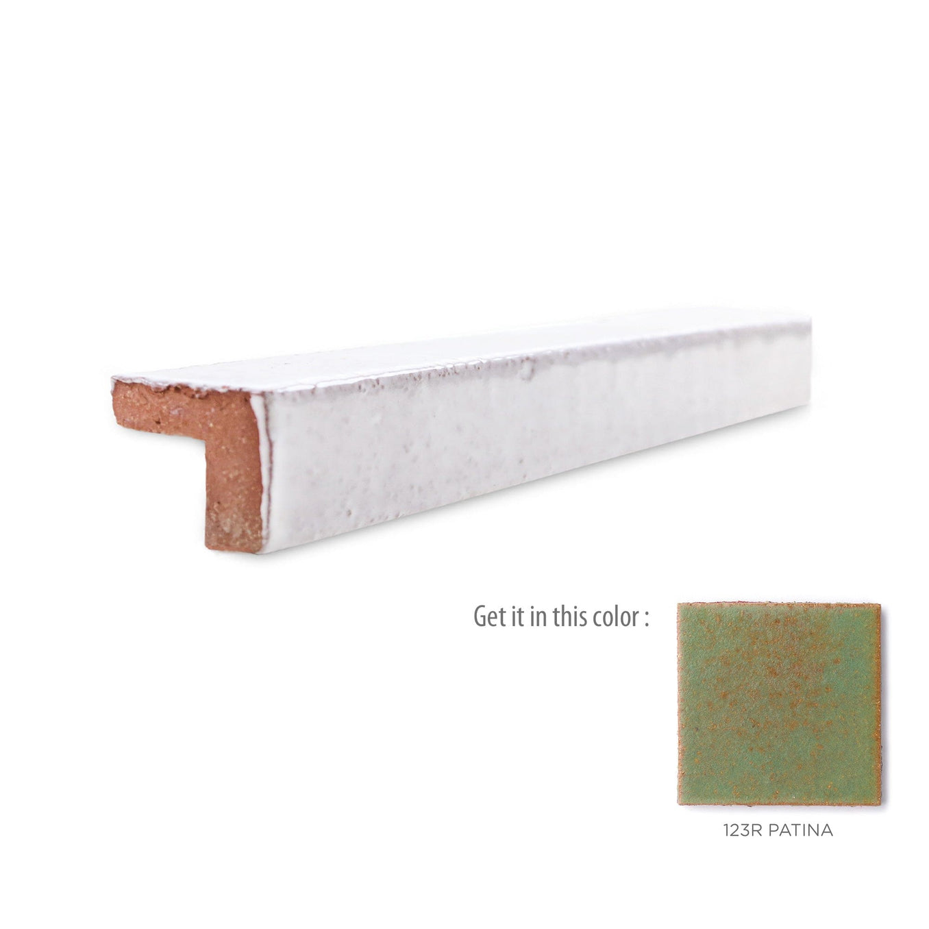 v cap trim tile - 123R Patina