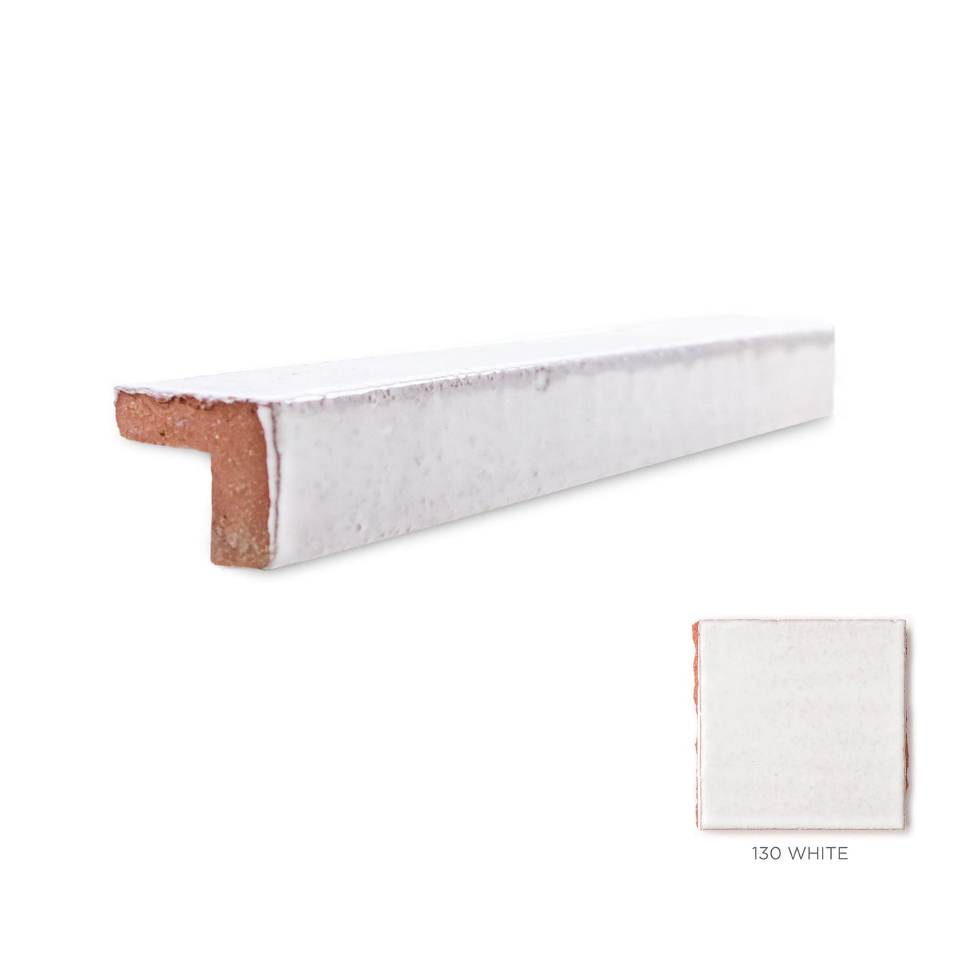 V Cap Trim Tile - 130 White