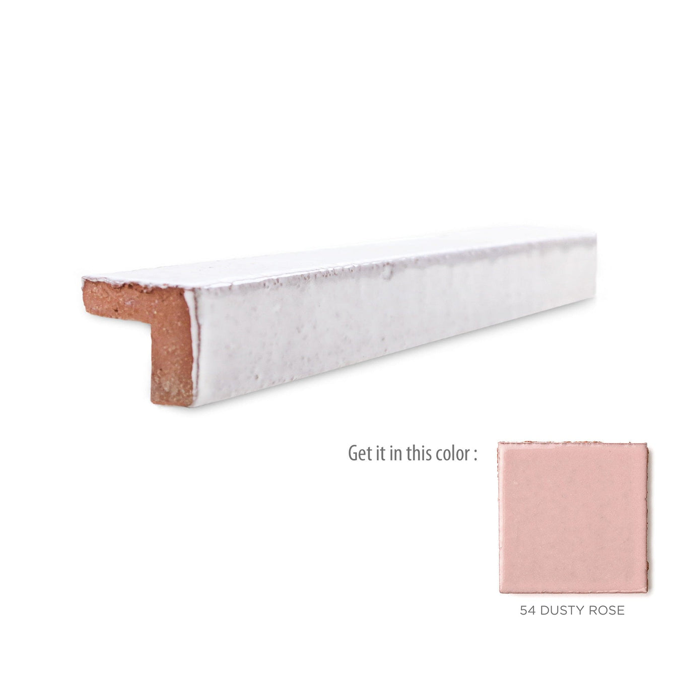 v cap trim tile - 54 Dusty Rose