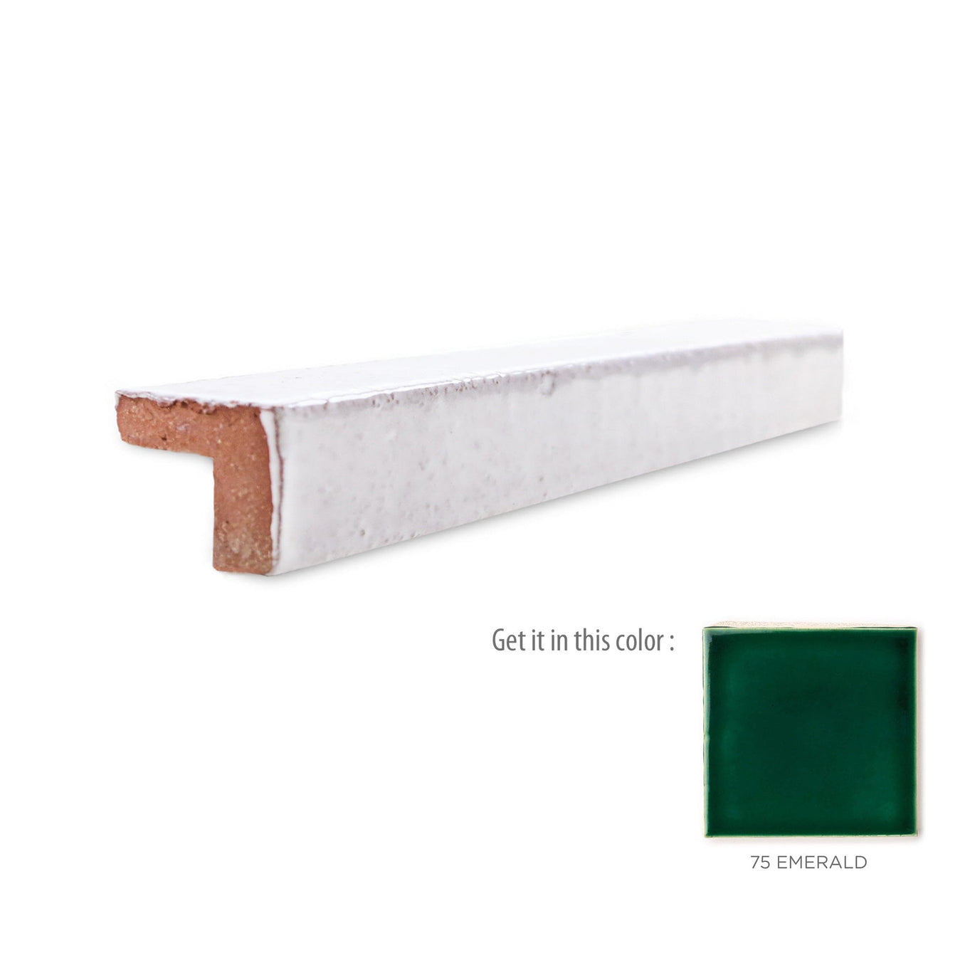 emerald green v cap trim tile