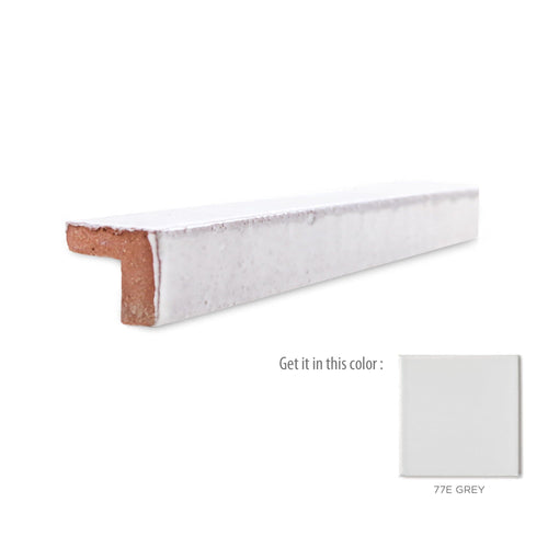 v cap trim tile - 77e grey